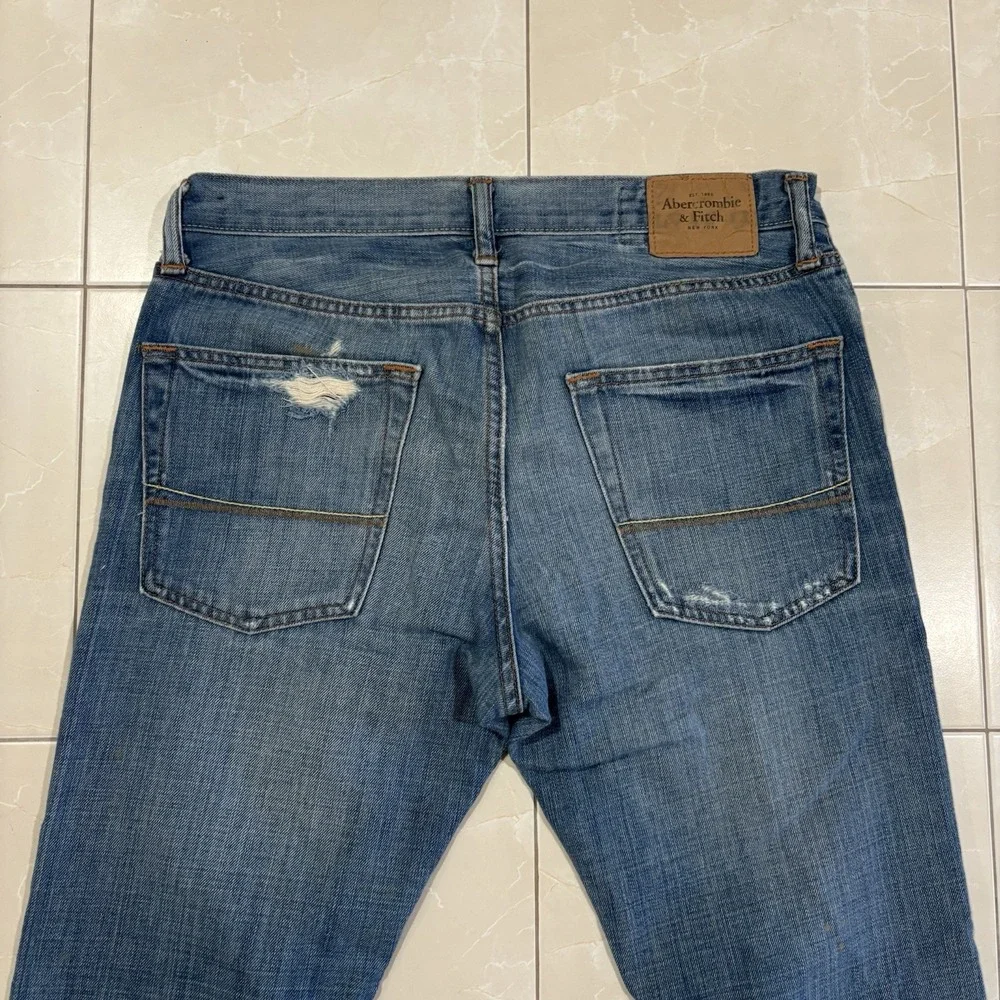 Vintage Abercrombie Fitch Baxter Low Rise Slim Boot Cut Jeans Men's 32x30 Blue